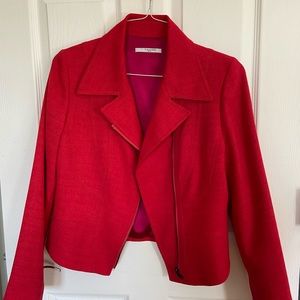 Assymetrical Tahari Moto blazer